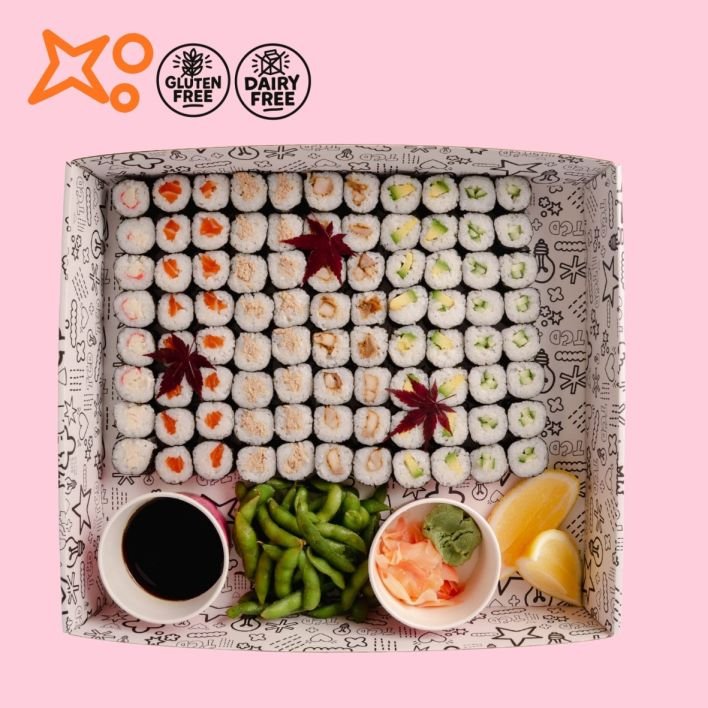 Harajuku Hosomaki Roll Platter - Large (88 pcs)