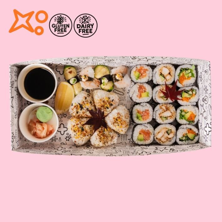 Ginza Deluxe Sushi & Nigiri Platter - Medium (21 pcs)