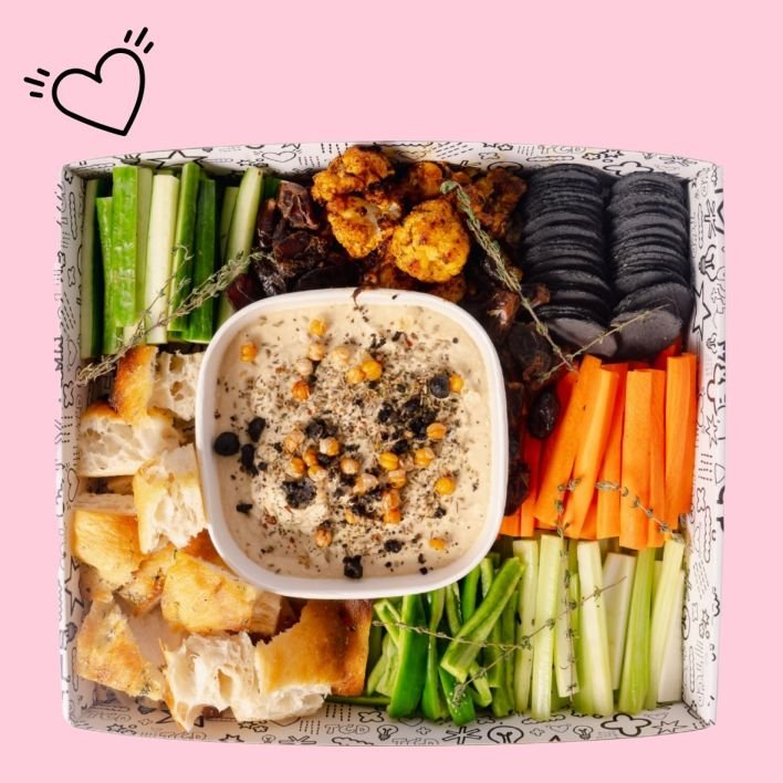 Loaded Chickpea Hummus Dip Platter