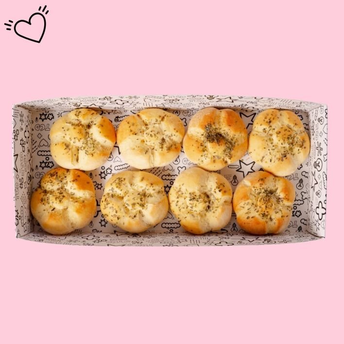 Freshly Baked Michetta Rolls with Sea Salt & Dried Oregano (DF)
