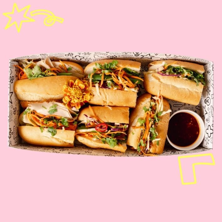Cabramatta Banh Mi Platter - Medium (6 pieces) - Choose Filling