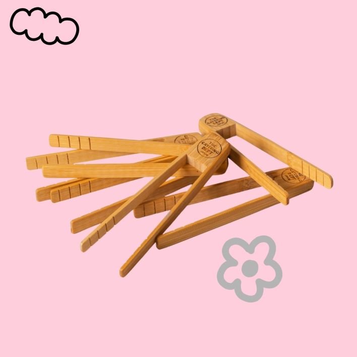 Bamboo Serving Tongs