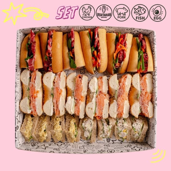East Meets West Sandwich Box (20 Pieces)