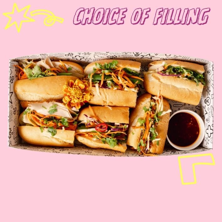 Cabramatta Banh Mi Platter - Medium (6 pieces) - Choose Filling