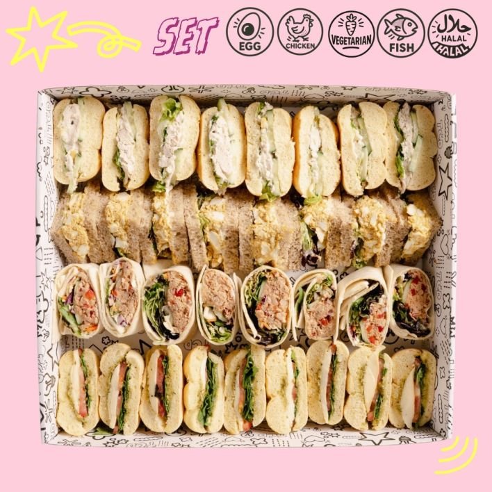 Sydney Boardroom Sandwich Bite Platter Large (34 Pieces)