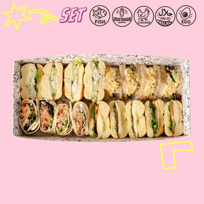 Sydney Boardroom Sandwich Bite Platter - Medium (17 bite sized pieces)