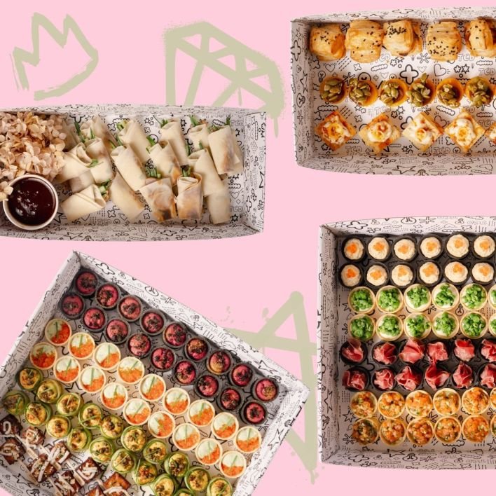'Build Your Own' Boxed Cold Canapés - Boxed Per Variety 