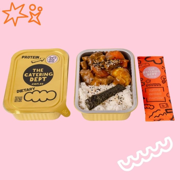 Traditional Japanese Curry, Steamed Rice, Toasted Sesame & Seaweed 