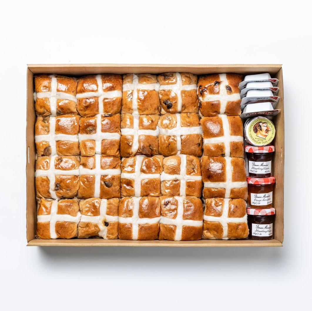 Fruit Hot Cross Bun Platter