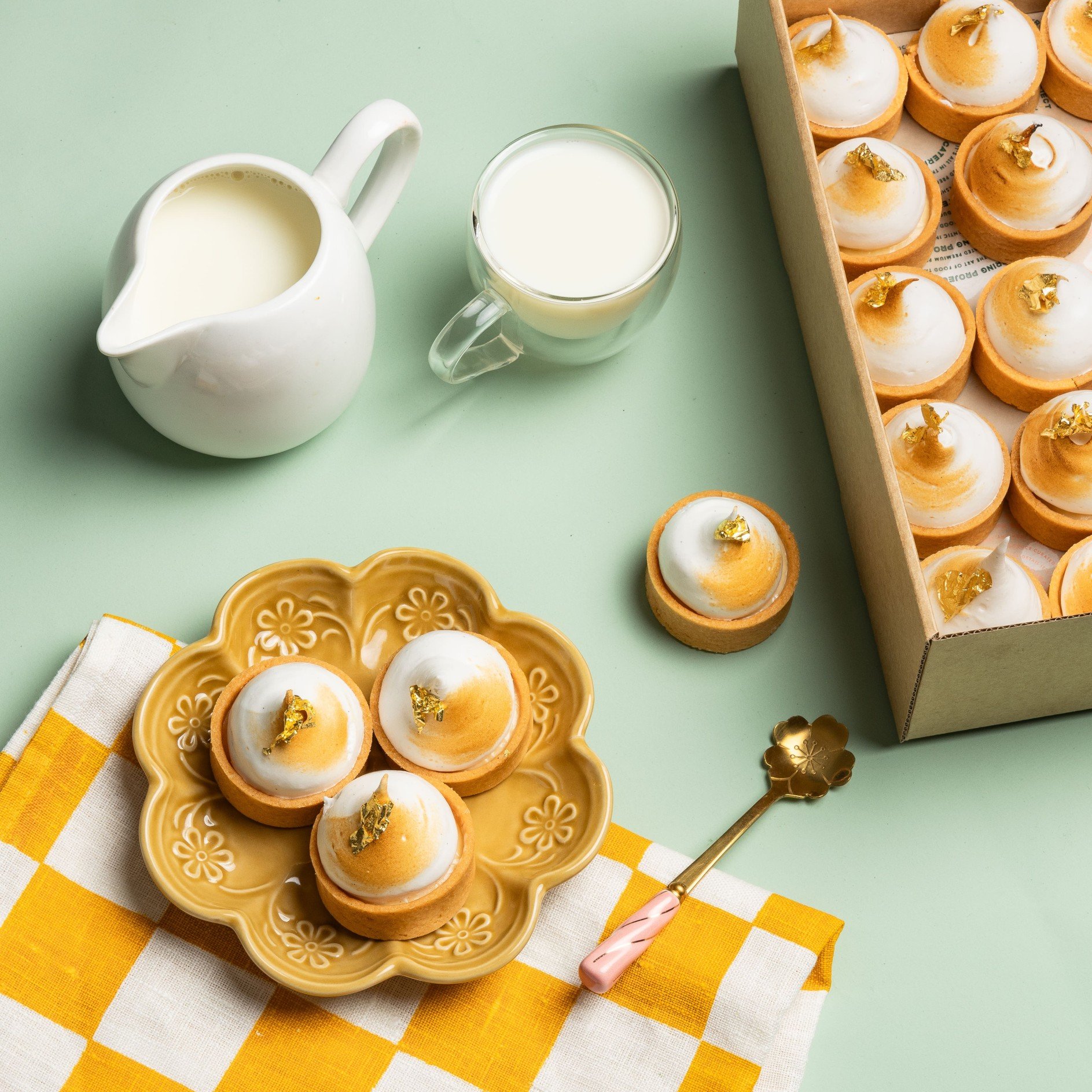 Lemon Yuzu Meringue Tart Platter