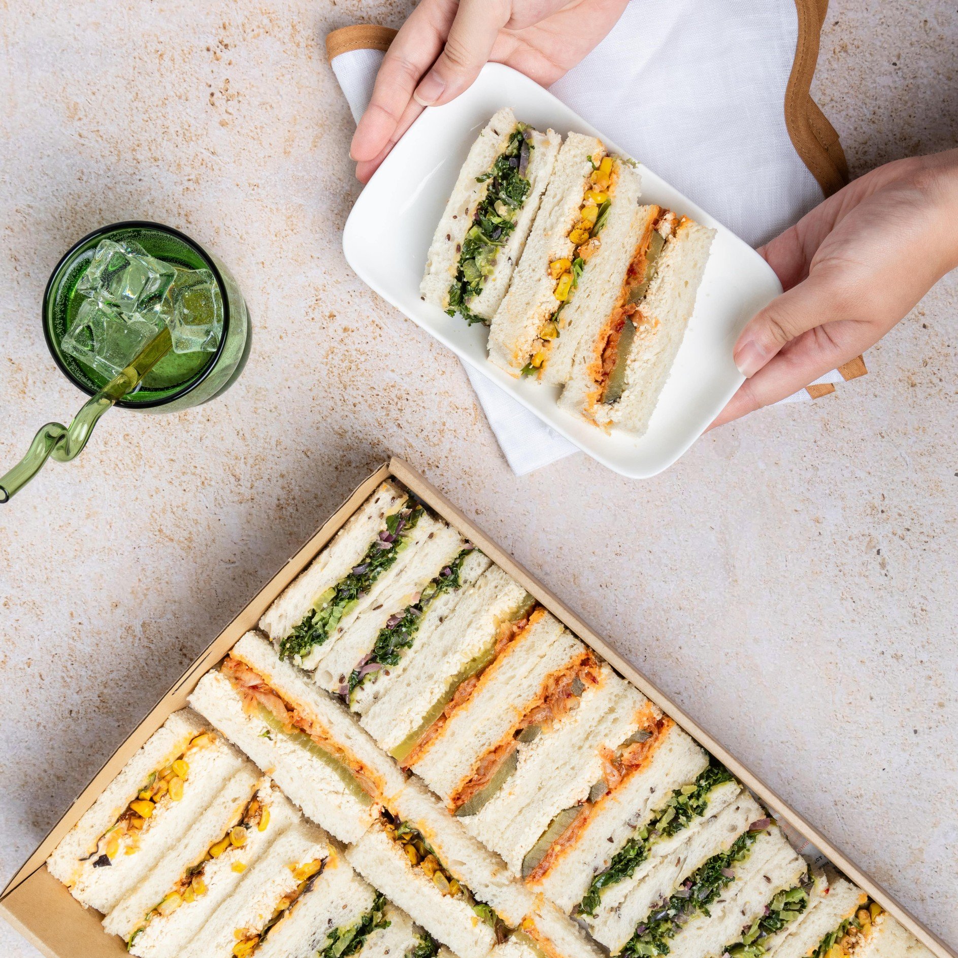 Vegan Finger Sandwich Platter