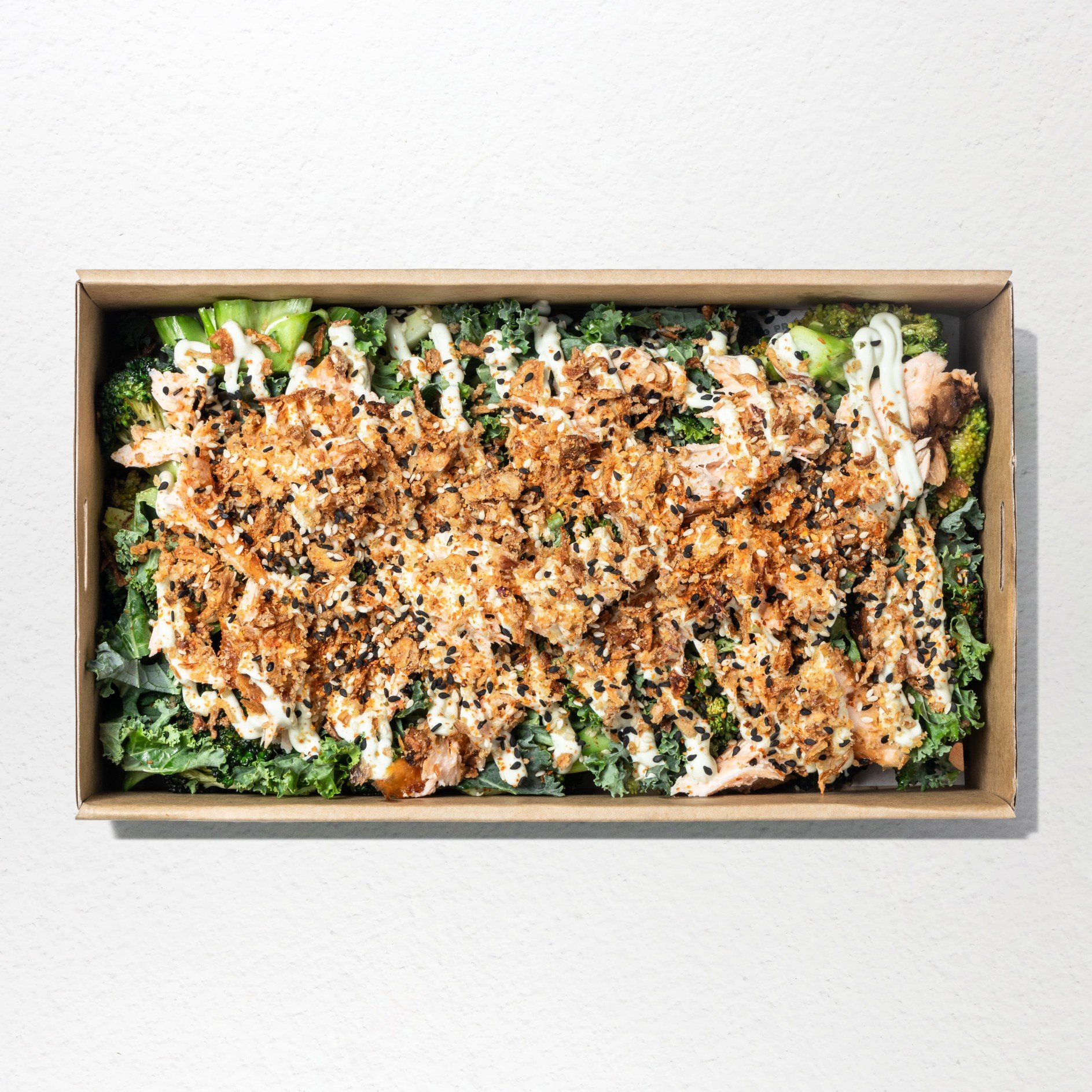Miso Blackened Salmon Salad Platter