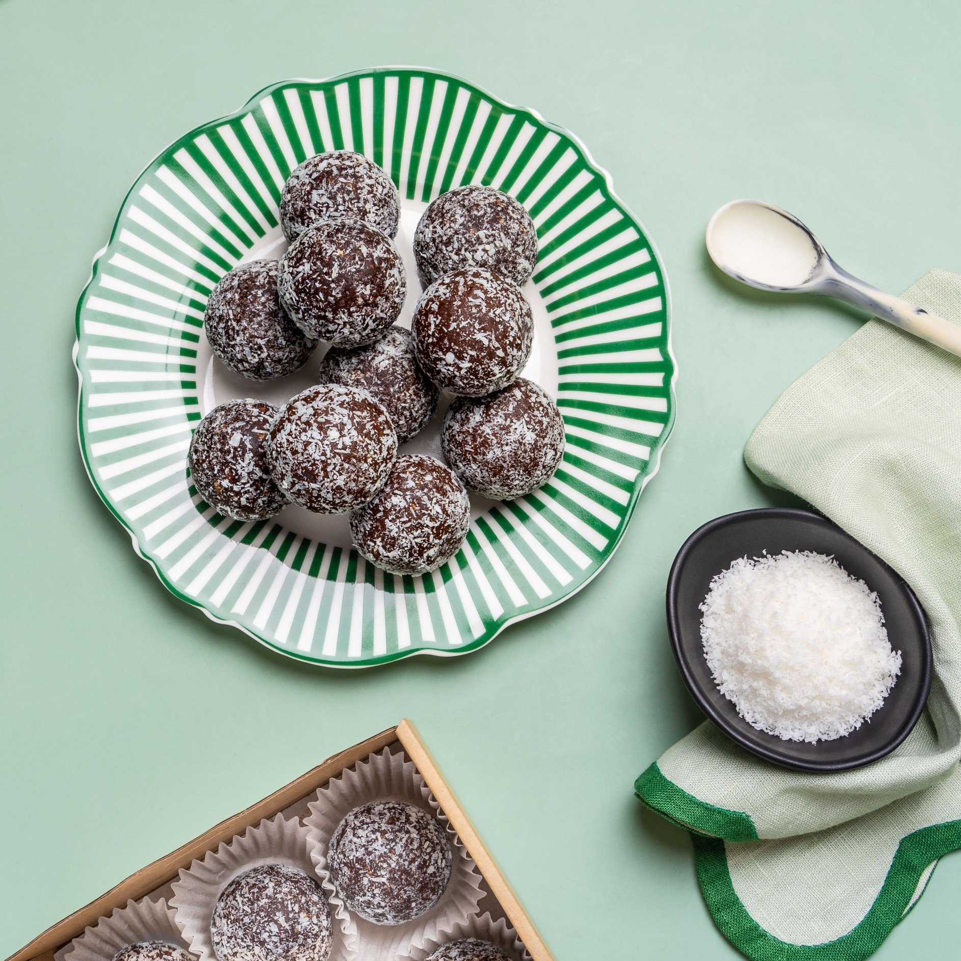 Choc Mint Protein Ball Platter