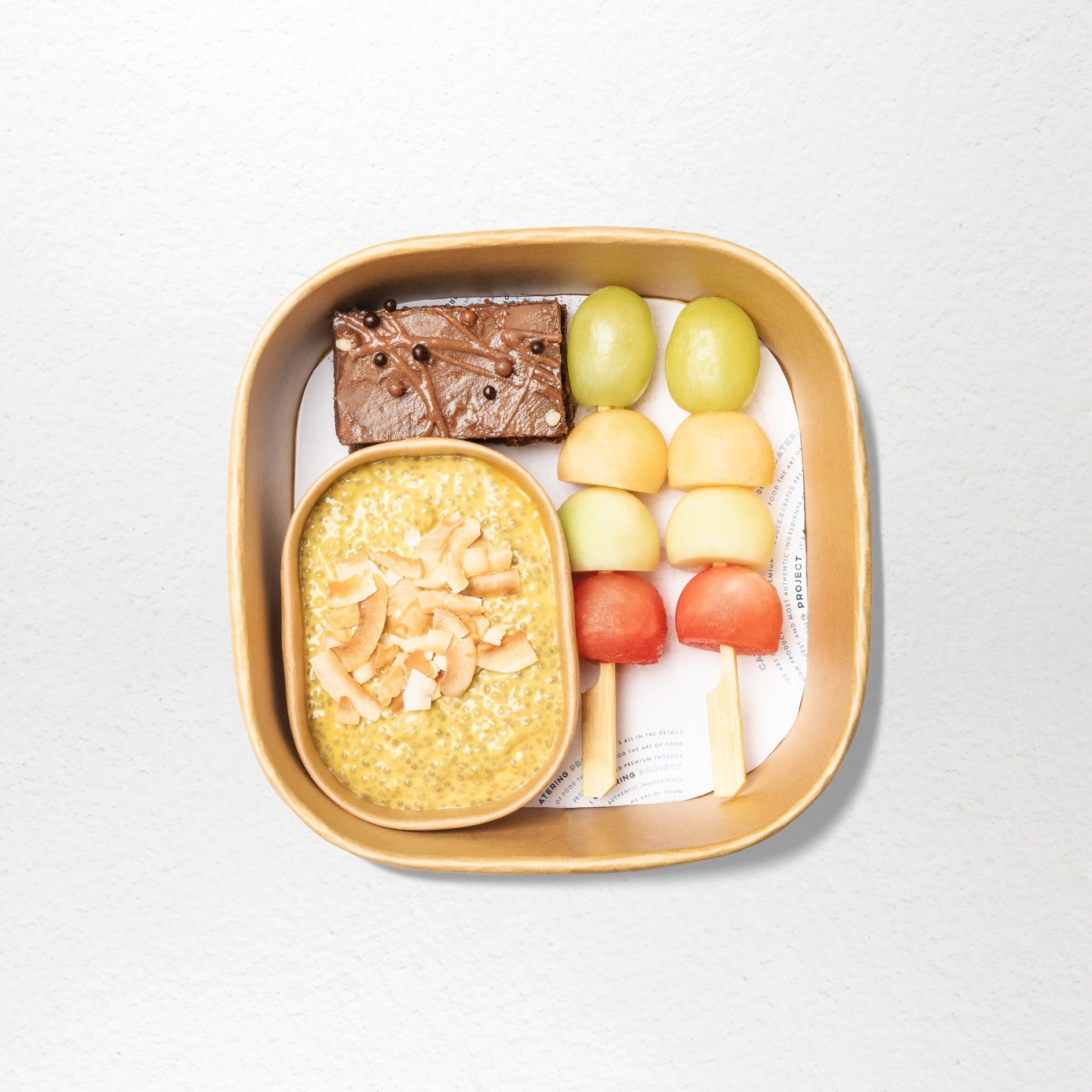 Brownie & Fruit Snack Box