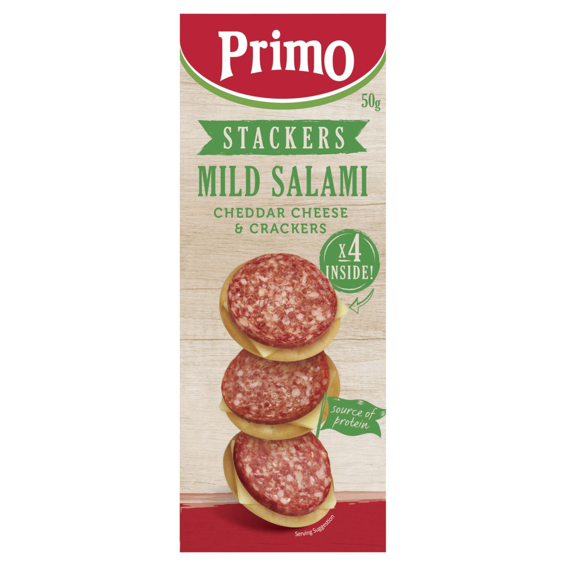 Biscuit Cheese & Salami Stackers 50G 7 packets