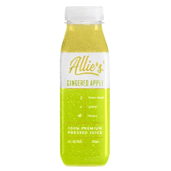 Cold Pressed Gingered Apple Juice (Yellow) - 300ml 8 Pack 
