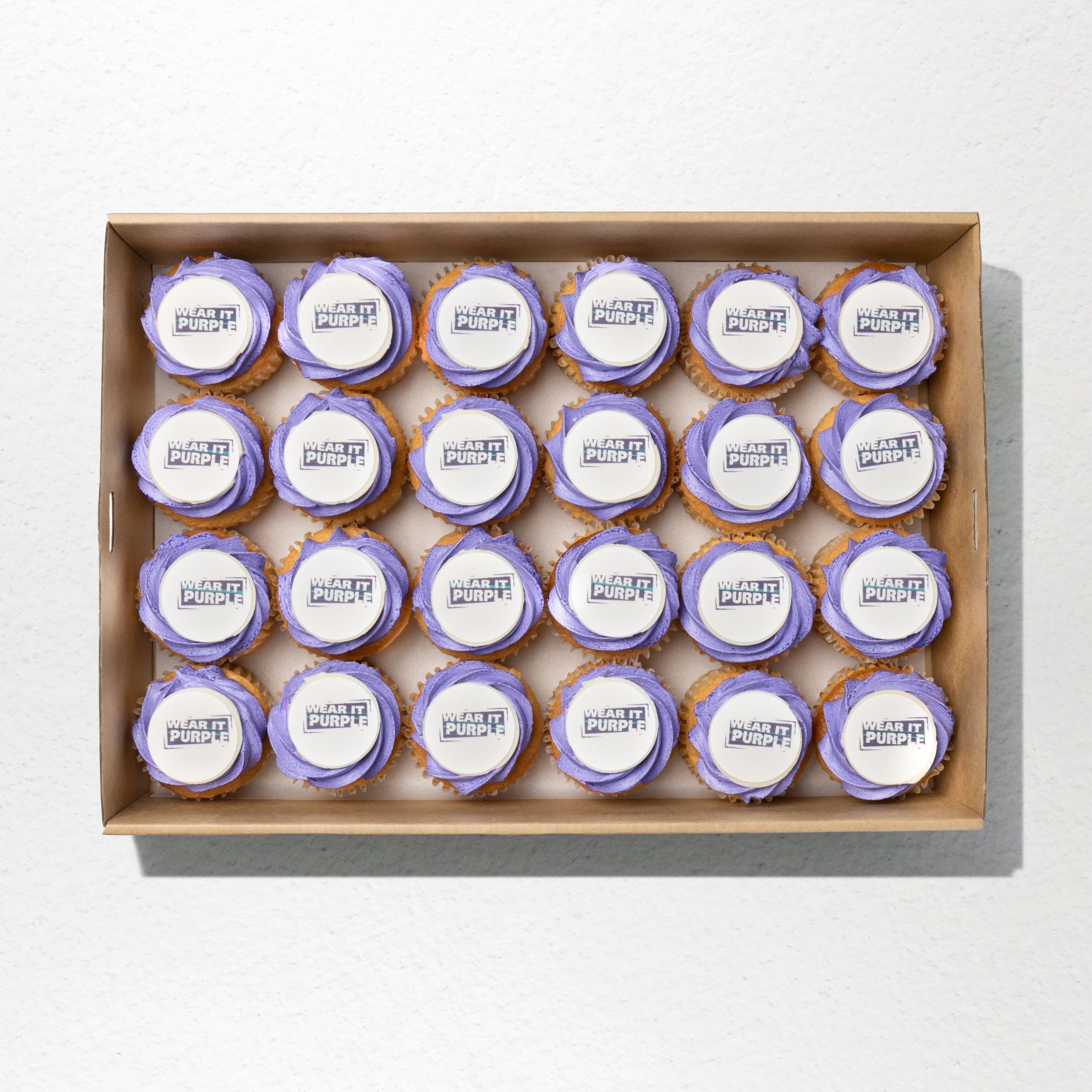 Wear It Purple Large Cupcake Platter 