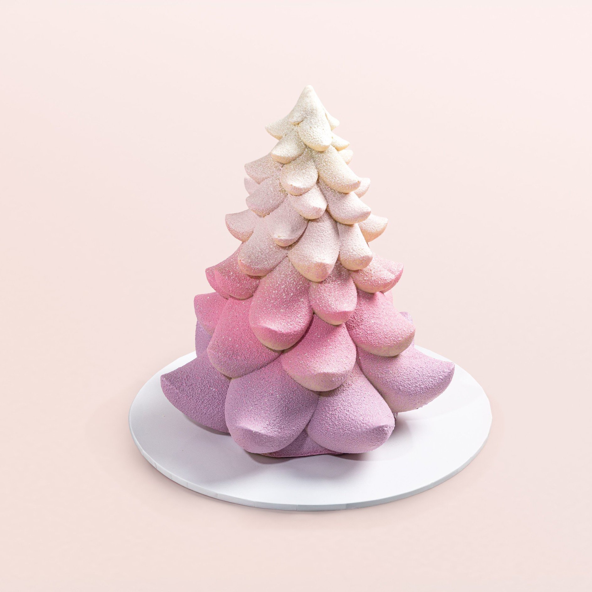 Sculpted Pink Tree Cake