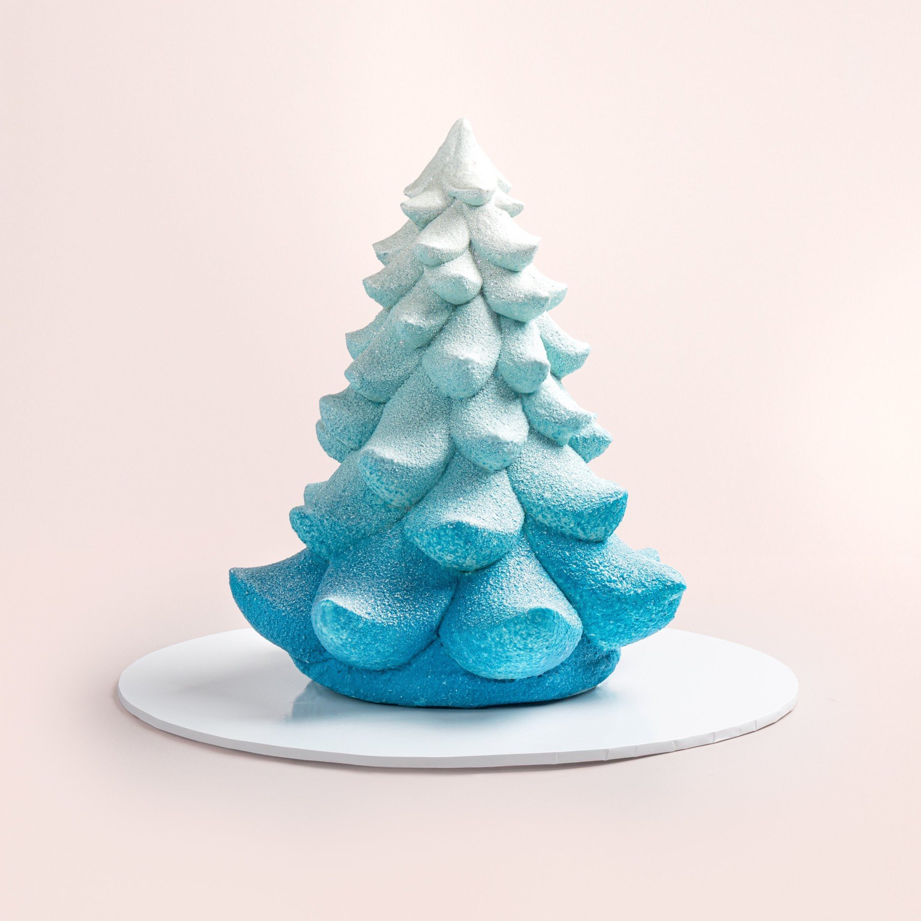 Sculpted Blue Tree Cake