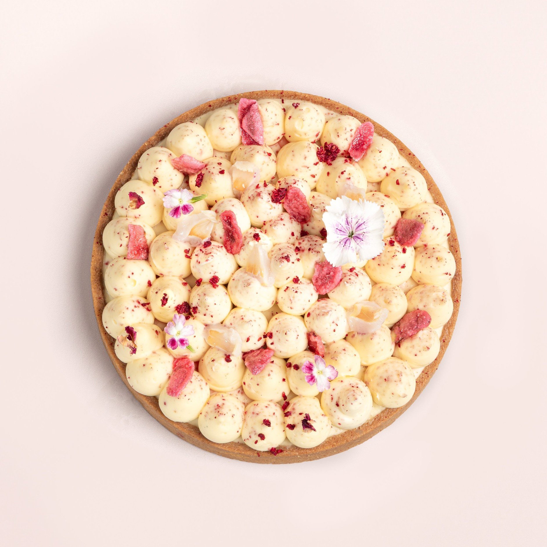 Lychee and Rose Tart