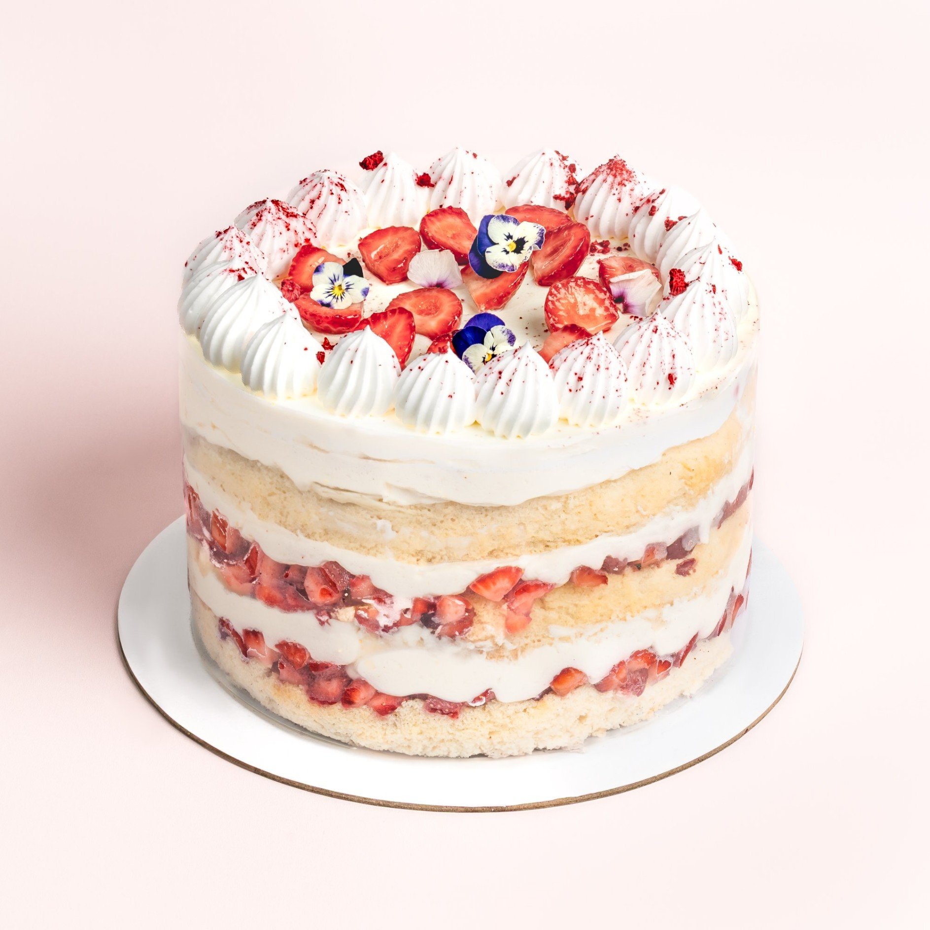 Strawberry Chiffon Cake