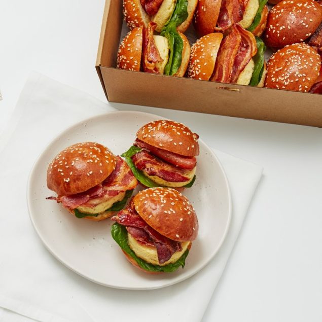 Maple Bacon & Egg Slider Platter