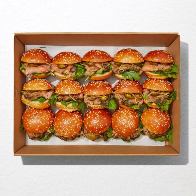 Salmon Gravlax Slider Platter