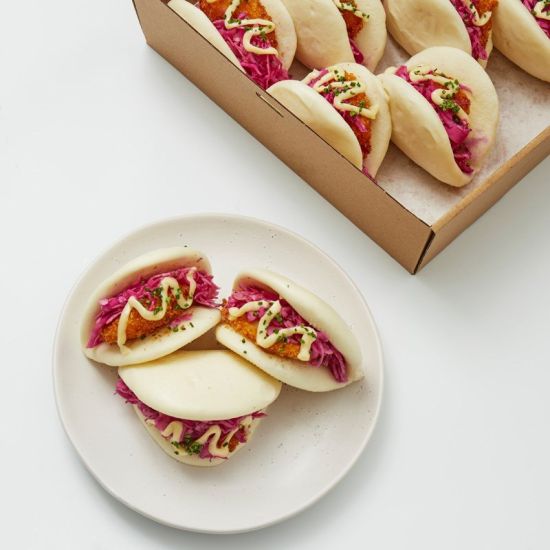 Prawn Katsu Bao Bun Platter