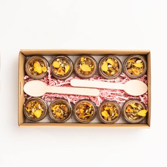 Chocolate Panna Cotta Platter