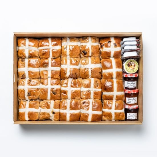 Fruit Hot Cross Bun Platter