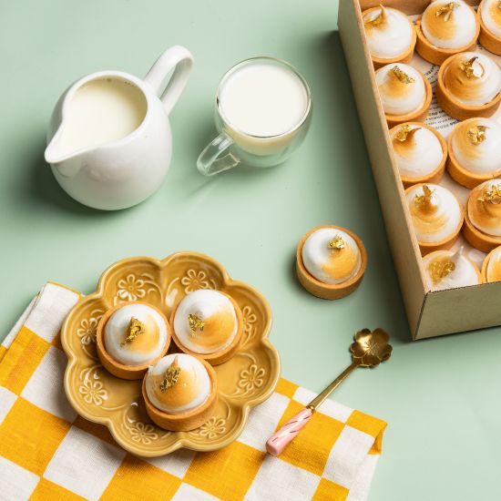 Lemon Yuzu Meringue Tart Platter