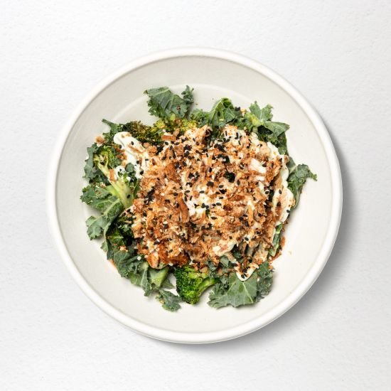 Miso Blackened Salmon Salad Bowl