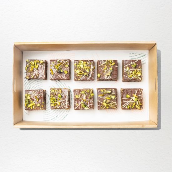 Dubai Chocolate Brownie Platter