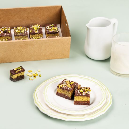 Dubai Chocolate Brownie Platter