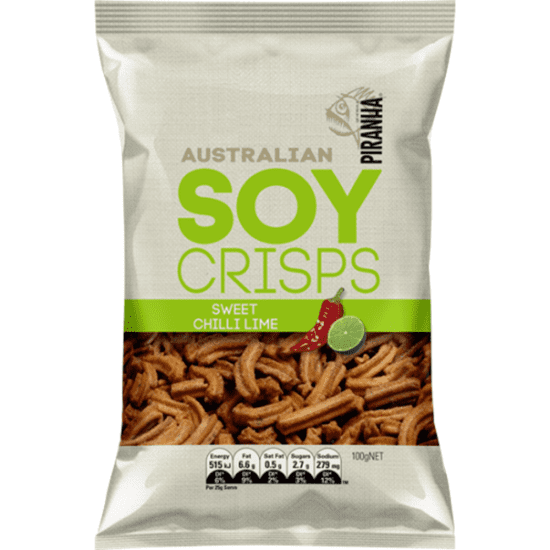 Piranha Soy Crisps 100G Box 14 packets