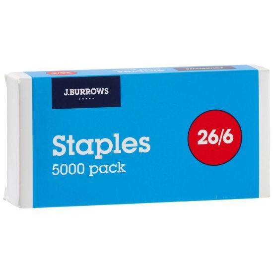 Staples 26/6 box 500