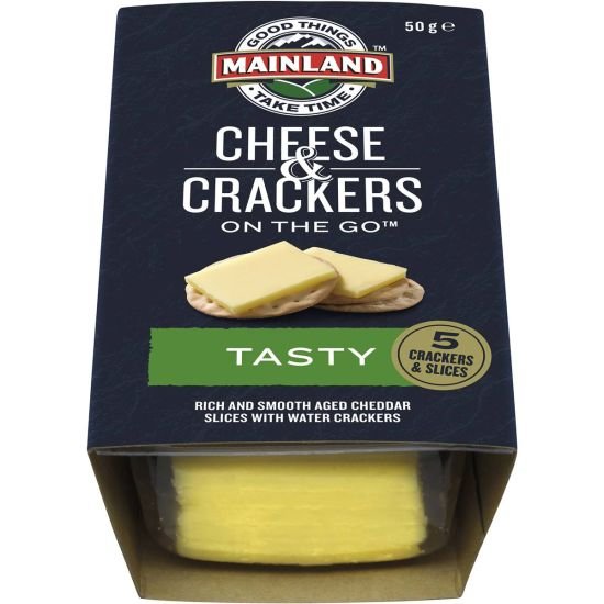 Cheese & Biscuit On The Go Tasty 50G Box 7 packets
