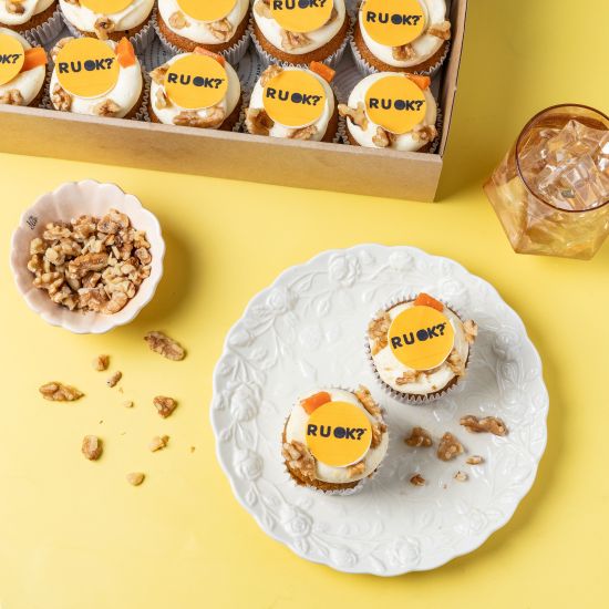 R U OK Day Cupcake (Carrot)