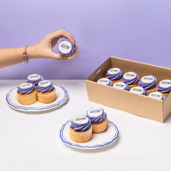 Wear It Purple Small Cupcake Platter