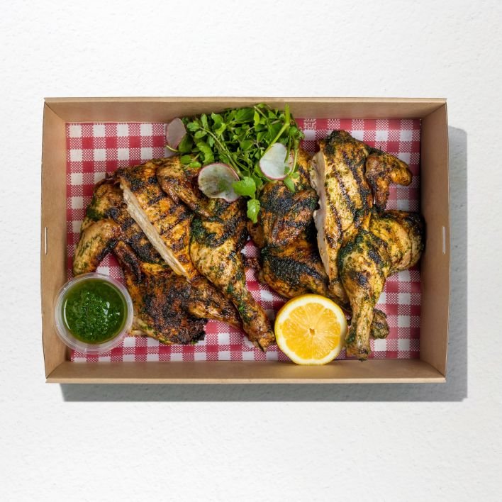 BBQ Butterflied Chicken with Salsa Verde