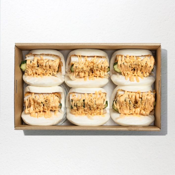 Crispy Chicken Bao Bun Platter 