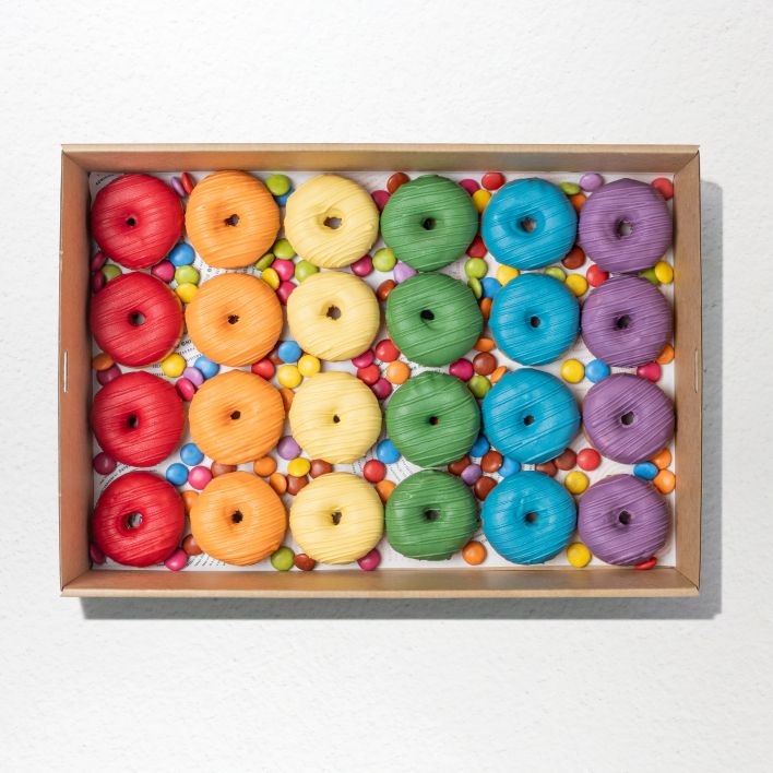 Mardi Gras Donut Platter 