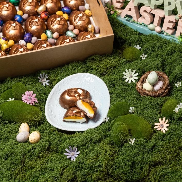 Easter Egg Filled with Marshmallow Platter