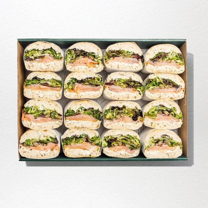 Smoked Salmon Turkish Sandwich Platter