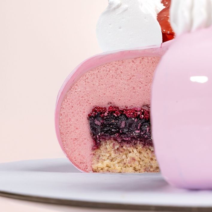 Raspberry Mousse Cake