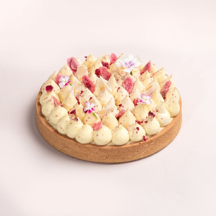 Lychee and Rose Tart