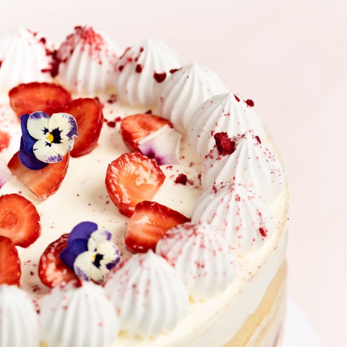Strawberry Chiffon Cake