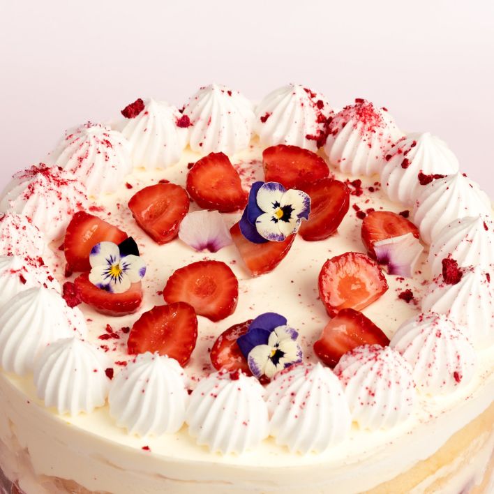 Strawberry Chiffon Cake