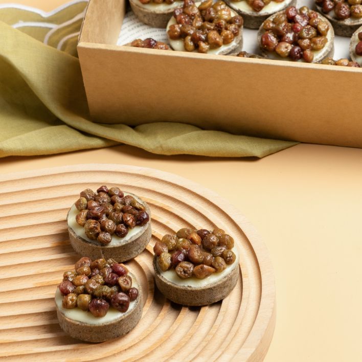 Muntries & White Chocolate Genache Tarts Platter 