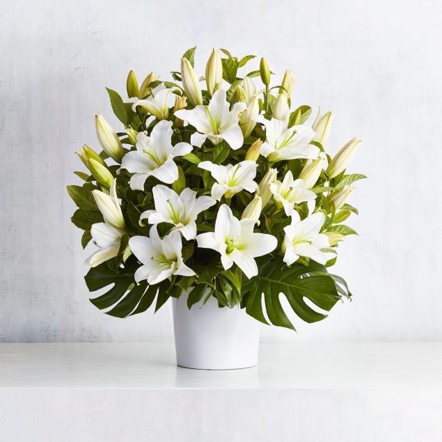 C04-Chapel Vase Lilies (range $275-$495)